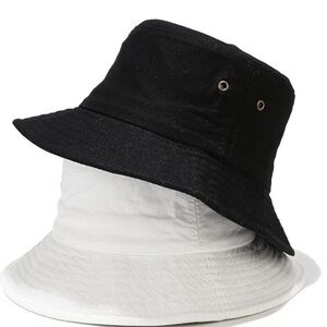 White and Black Bucket Hat,Bucket Hats for Man Women